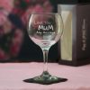 Engraved Gin Glass 22.5oz With Love You Mum Design Gift Boxed