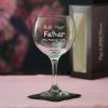Engraved Gin Glass 22.5oz With Ask Your Father Design Gift Boxed