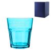 Engraved 305ml Blue Coloured Water Glass with Gift Box