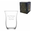 Engraved 95ml Glass Tea and coffee Cup with Gift Box