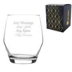 Engraved 370ml Ella Whisky Glass with Gift Box