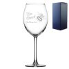 Personalised Engraved Wine Glass Bee Proud, LGBTQ Gift, Any Message Design