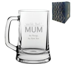 Engraved Mothers Day Beer Mug, Gift Boxed