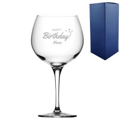 Engraved Happy Birthday Gin Balloon, Gift Boxed