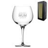 Engraved Mothers Day Gin Balloon, Gift Boxed