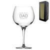 Engraved Fathers Day Gin Balloon, Gift Boxed