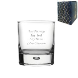 Engraved Any Message Bubble Whisky, Gift Boxed