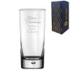 Engraved Merry Christmas Bubble Hiball, Gift Boxed