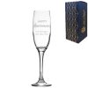 Engraved Anniversary champagne flute, Gift Boxed