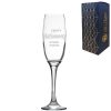 Engraved Happy Halloween champagne flute, Gift Boxed