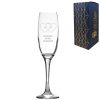 Engraved Valentines Day champagne flute, Gift Boxed