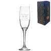 Engraved Any Message champagne flute, Gift Boxed