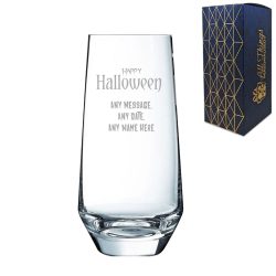 Engraved Happy Halloween Lima Hiball, Gift Boxed