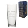 Engraved Senator Beer Glass 12.75oz/377ml, Any Message