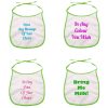Personalised Printed Green Baby Bib