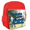 Personalised Printed Red Kids Backpack