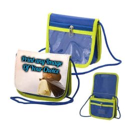 Printed Sling bag - Blue and Green
