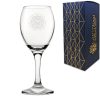Engraved Commemorative Coronation of the King White Wine Glass