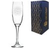Engraved Commemorative Coronation of the King Champagne Flute