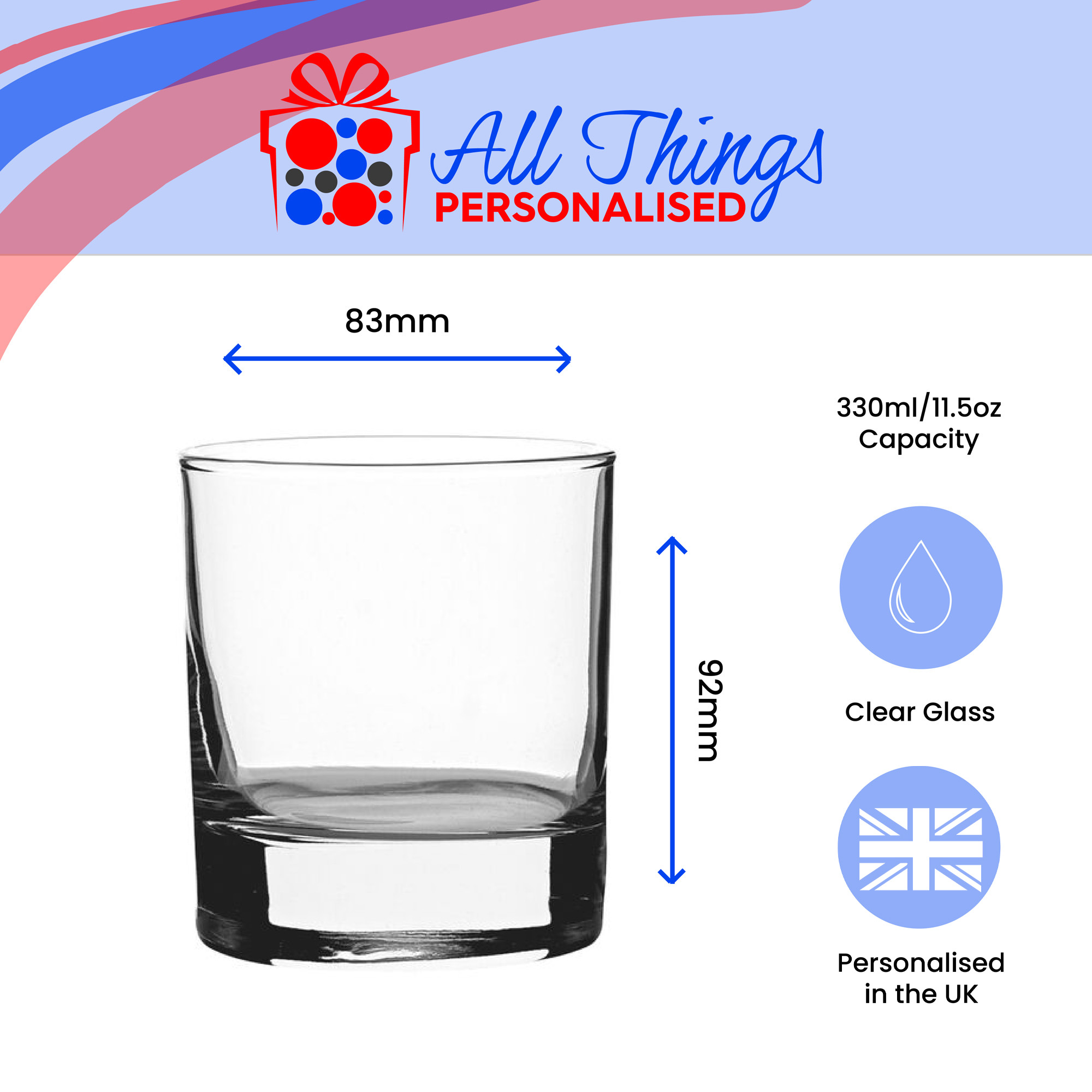 Glass Size Template