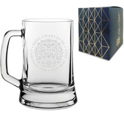 Engraved Commemorative Coronation of the King Beer Mug