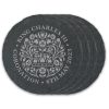 Engraved Commemorative Coronation of the King Set of 4 Slate Coasters