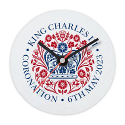 Printed Commemorative Coronation of the King Wall Clock