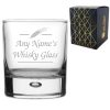 Engraved Novelty 11.5oz Bubble Whisky glass, Names Whisky glass
