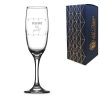 Engraved Christmas Champagne Flute with Name, Let's get lit! Design