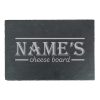 Engraved Rectangular Slate Cheeseboard with Name's Cheeseboard with Border Design
