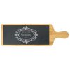 Engraved Bamboo and Slate Cheeseboard with Mr and Mrs Design