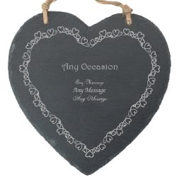 Personalised engraved Memo Board - Heartstring Border
