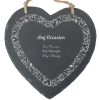 Personalised engraved Memo Board - Heart-filled Border