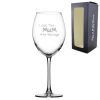 Engaved Wine Glass 9oz With Love You Mum Design Gift Boxed