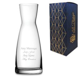 Engraved 1 litre Contemporary Carafe or Vase