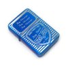 Personalised Engraved Blue Fathers Day Lighter with Best Dad shield design