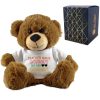 Dark Brown Teddy Bear with School's Out For Summer Design T-Shirt