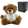 Dark Brown Teddy Bear with A Big Heart Shapes Little Minds Design