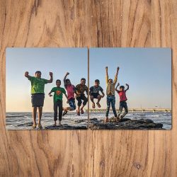 Printed Set of 2 MDF Photo Former Coasters