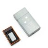 Engraved Jet Gas Lighter Silver Heart Initials Gift Boxed