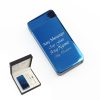 Engraved Electric Arc Lighter, Blue, Any Message, Gift Boxed