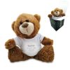 Dark Brown Teddy Bear with I love you Even with Smelly Farts Design