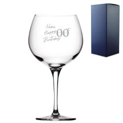 Engraved  Primeur Balloon Happy 20,30,40,50... Birthday Speckled, Gift Boxed