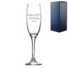 Engraved  Champagne Flute Happy 20,30,40,50... Birthday Modern