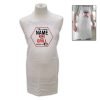 Personalised White Adult Apron - Name, King of the Grill
