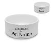 Personalised Cat Bowl with Reserved Design