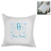 Personalised Cushion - Letter is for Name Design in Blue