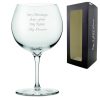 Engraved Vintage Gin & Tonic Gin Balloon