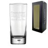 Engraved Bubble Hiball Glass with Congratulations! You raised an Awesome Child design