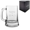 Engraved Funny Beer Mug Tankard with Name Age +1 Design